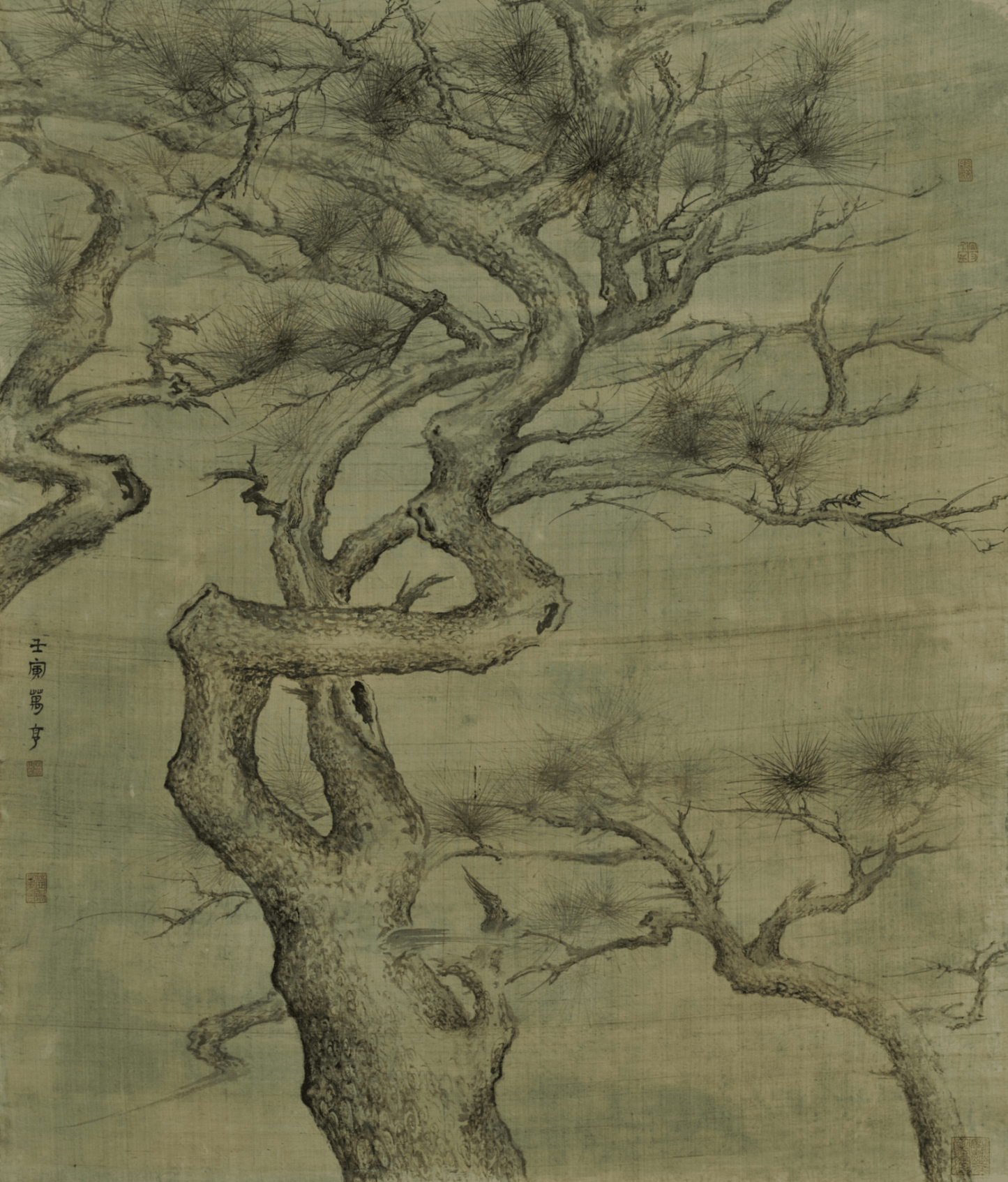 HJISA00013: Emerald Pines in the Breeze「翠色松風」